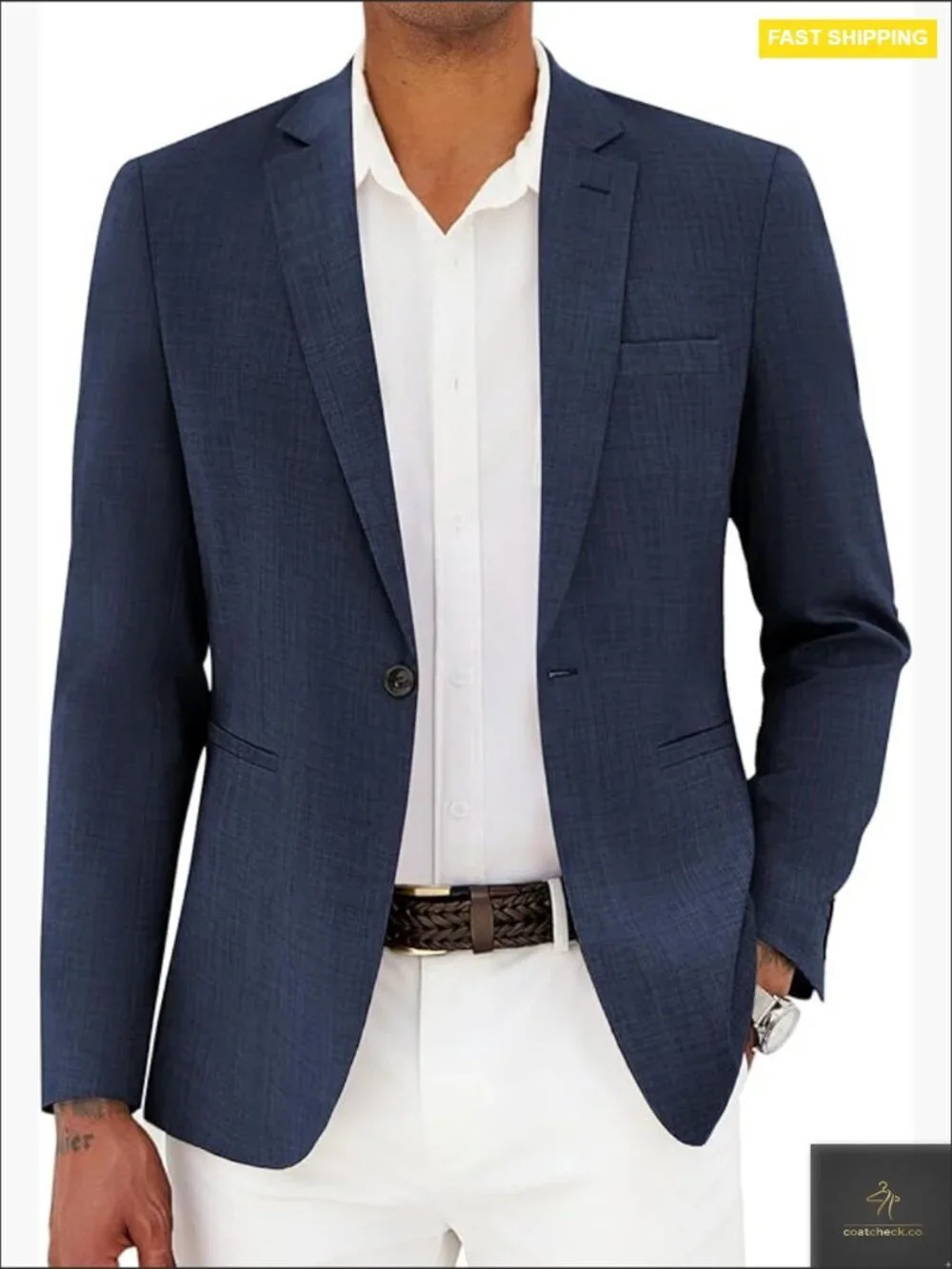 Slim Fit Blazer Lightweight Sport Coat Classic Business Casual Elegant Jacket